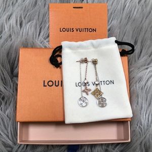 Authentic Louis Vuitton two tones earrings